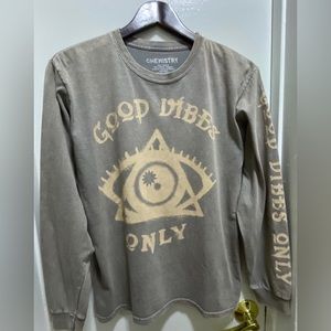 CHEMISTRY TEES LONG SLEEVE TOPS FOR WOMEN SIZE “M” 100 % COTTON.